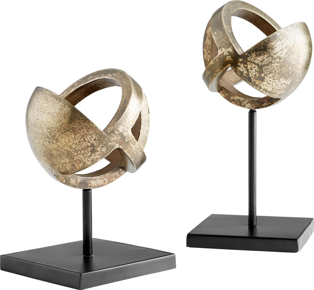 Cyan Design Modern Abstract Sculpture in Brass Finish (1 of 1)