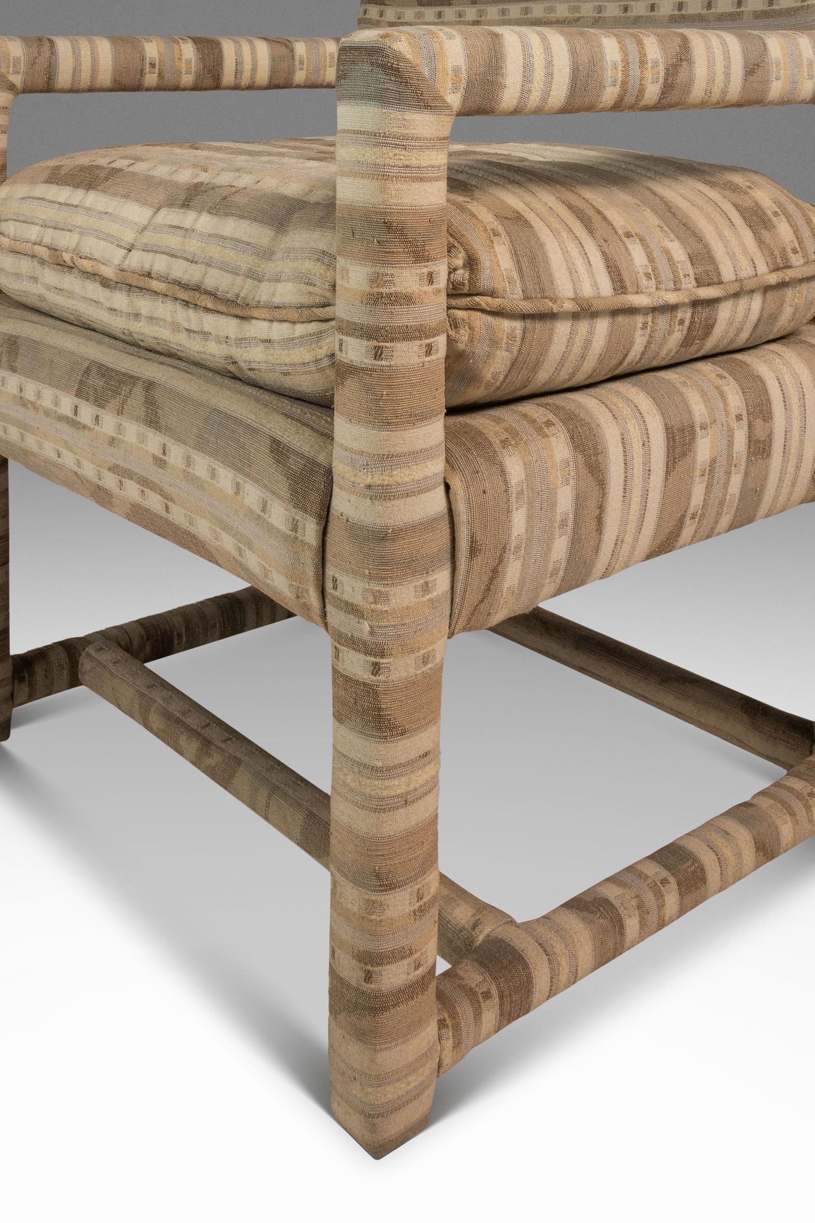 Vintage Set of 2 Milo Baughman Mid-Century Parsons Chairs 1960s - 10