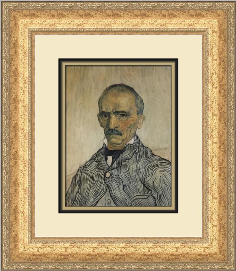 Vincent Van Gogh Portrait of Trabuc Custom Framed Art Print (1 of 2)