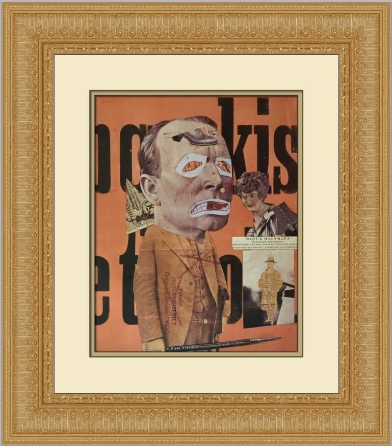 Raoul Hausmann The Art Critic Custom Framed Lithograph Print (1 of 2)