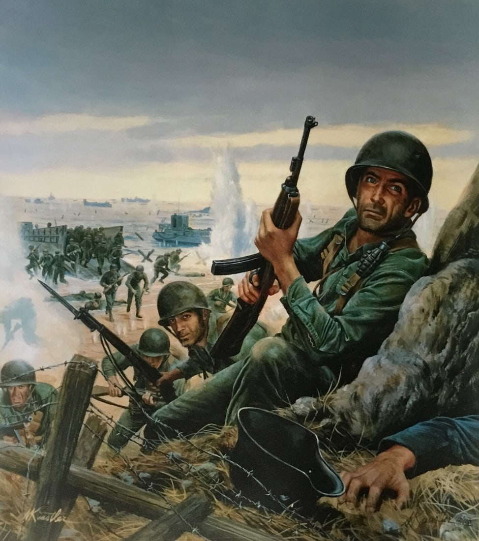 Mort Kunstler D-Day Limited Edition Signed Giclee Print Canvas (1 of 3)