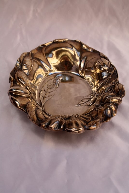Art Nouveau Sterling Silver Oval Dish by D & J Welby 1914-1915 - 2