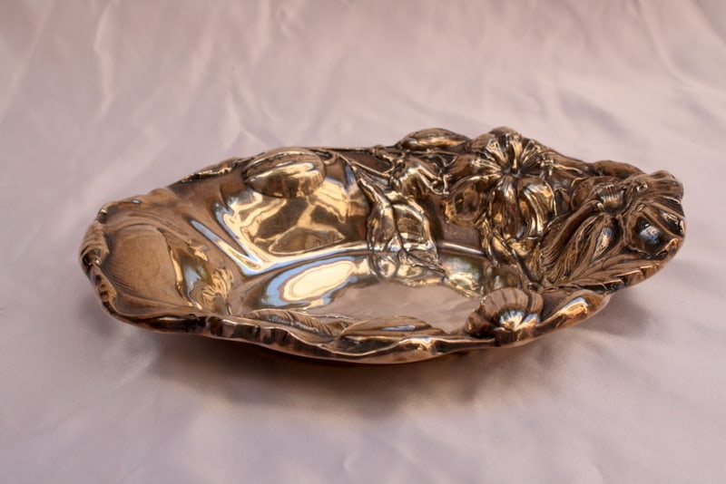 Art Nouveau Sterling Silver Oval Dish by D & J Welby 1914-1915 - 5