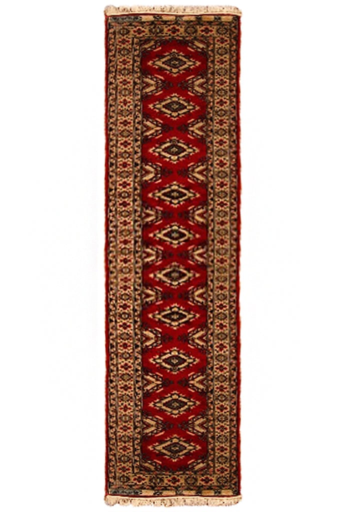 Handmade 10' Jaldar Bokhara Runner Rug (1 of 6)