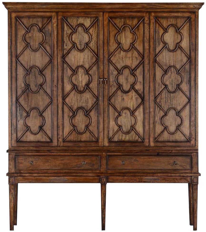 Wilcox Estate Rustic Pecan Solid Wood TV Cabinet 96H x 84W x 16D (1 of 3)
