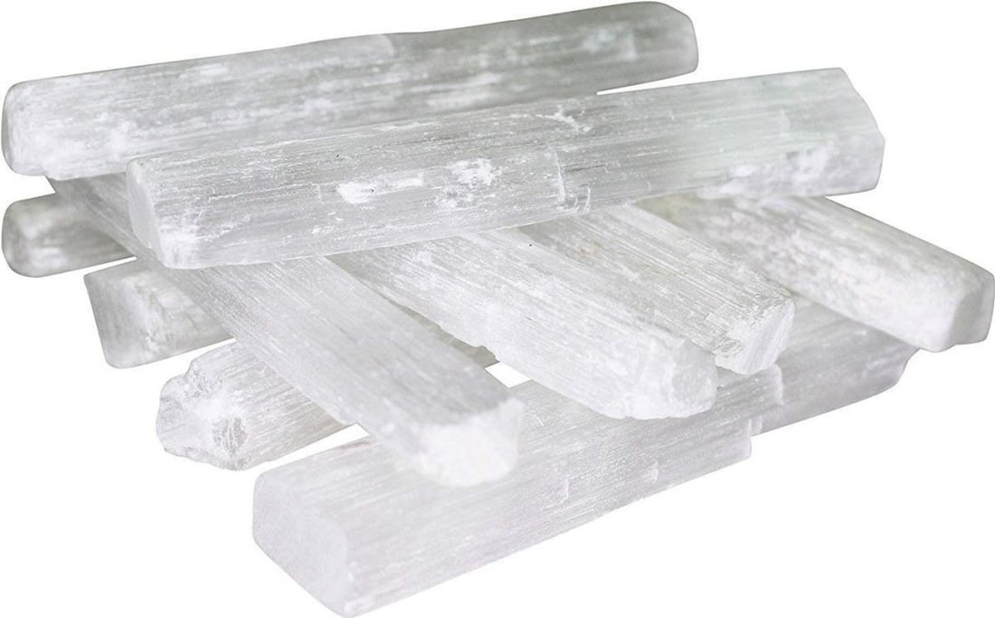 Elegant Handcrafted White Selenite Crystal Sculpture 16x10x6 (1 of 9)