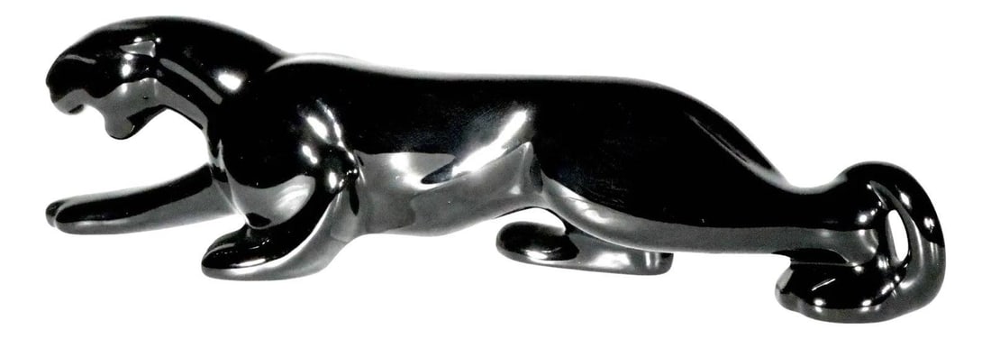 Mid Century Haeger Ceramic Black Panther Statue 12.5" (1 of 7)