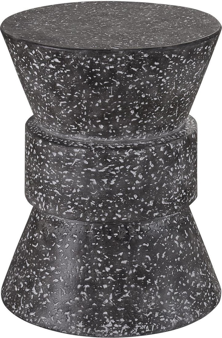 Universal Coastal Living Stinson Accent Table Speckled Gray 22H 18W 18D: Universal Coastal Living Stinson Accent Table Speckled Gray 22H 18W 18D Enhance your living space with this Elegant Coastal Living Accent Table, perfect for adding a touch of coastal charm to your dec