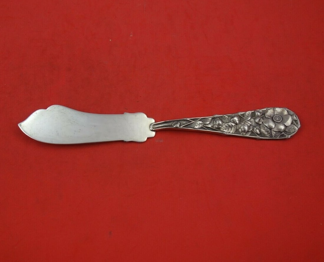 Gorham Eglantine Sterling Silver Master Butter Knife 7 1/4" Multi Motif (1 of 3)