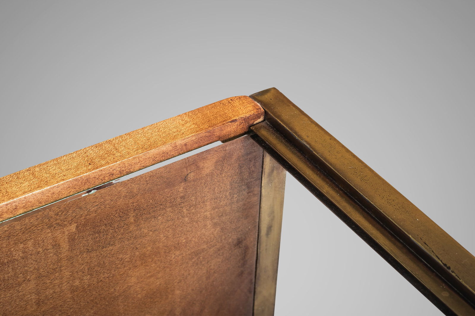 Milo Baughman Maple Brass Two-Tiered Sofa Table c. 1955 - 8