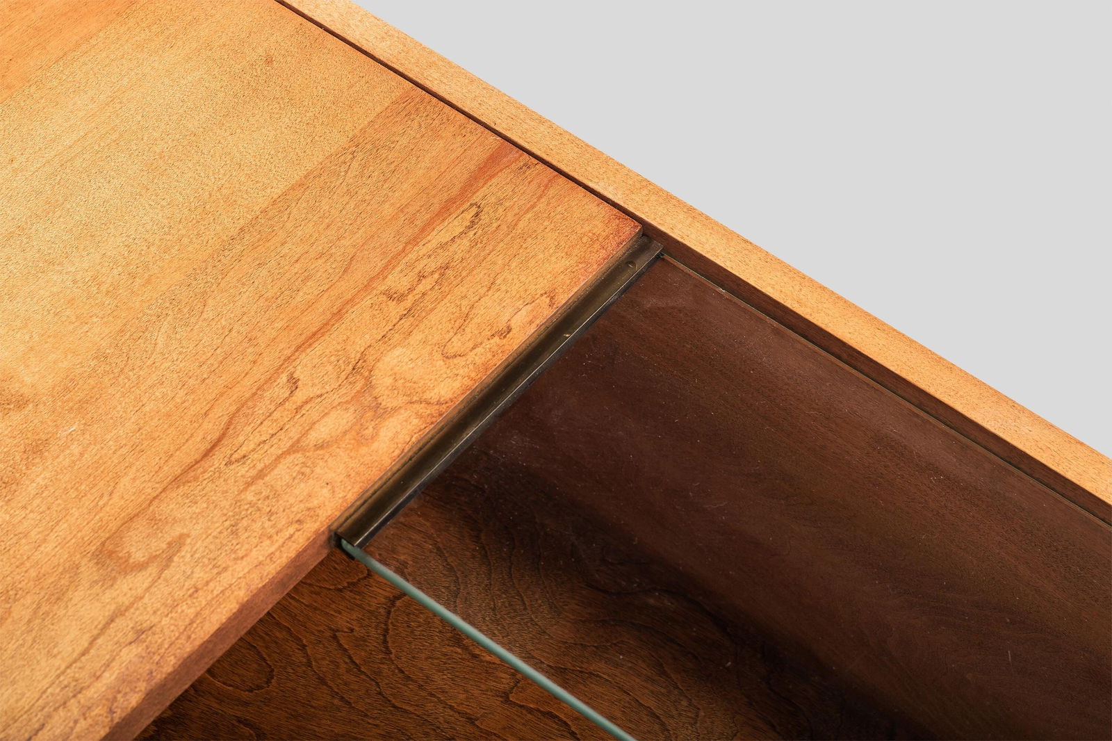 Milo Baughman Maple Brass Two-Tiered Sofa Table c. 1955 - 9