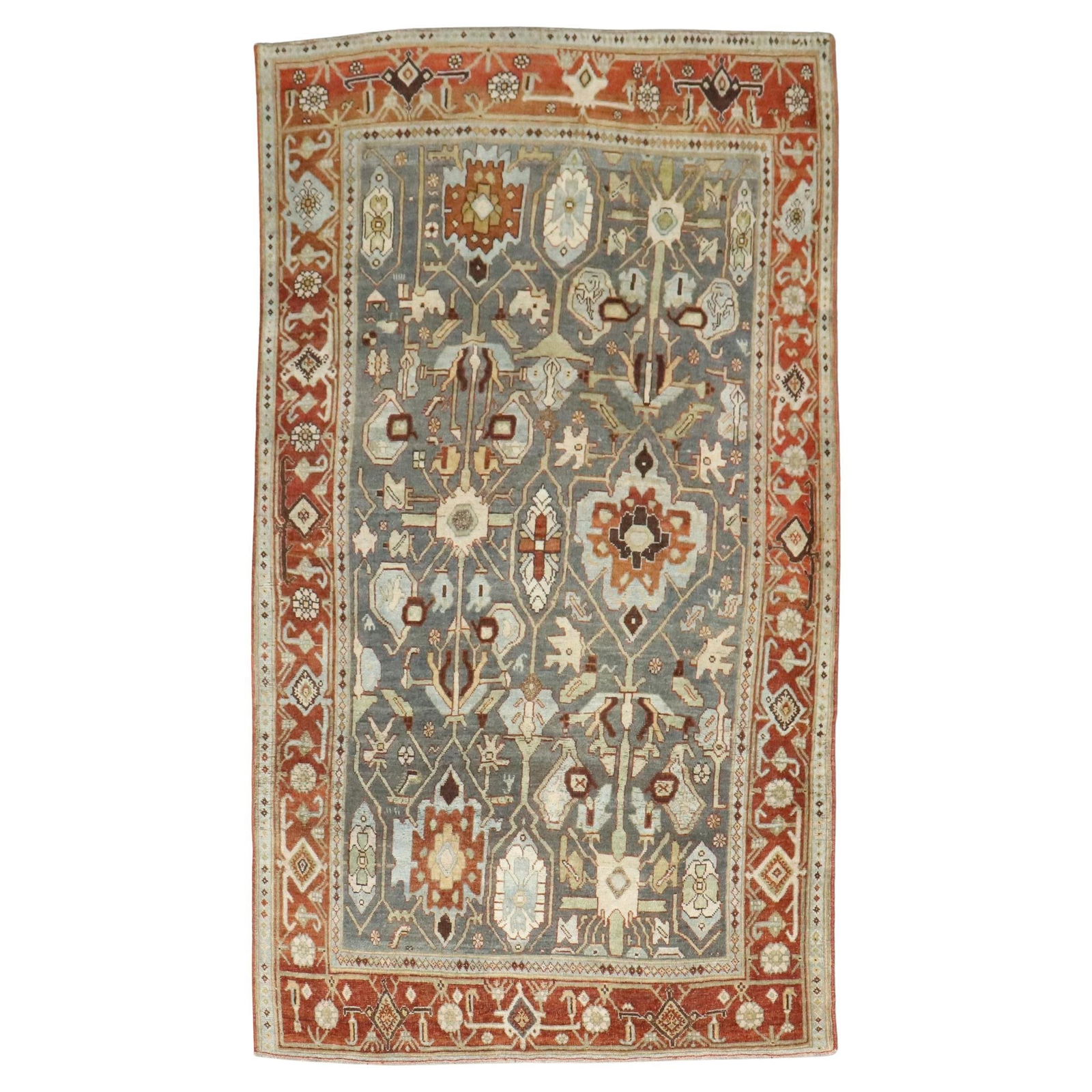 Antique Persian Bidjar Wool Accent Rug 4'5" x 7'4" Hand-Knotted (1 of 8)