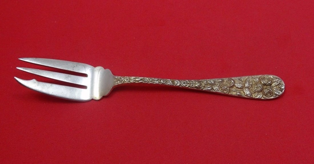 Schofield Baltimore Rose Sterling Silver 3 Tine Pastry Fork 6 1/8" (1 of 1)