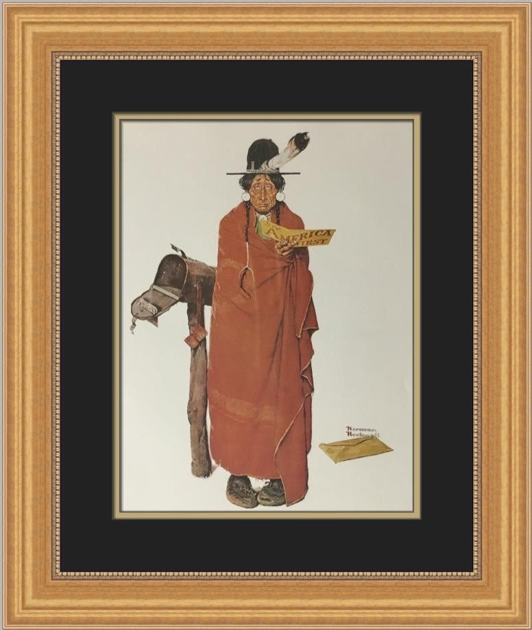 Norman Rockwell See America First Custom Framed Print 1975 Americana Art (1 of 2)