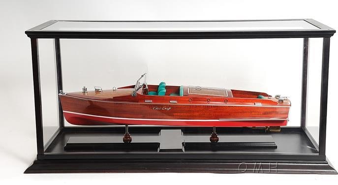 Chris Craft Cobra Model Boat Hand-Built Brass and Wood 33" (1 of 4)