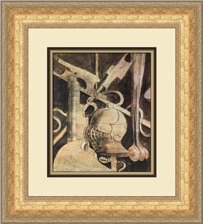 Giorgione Various Instruments Medallions Custom Framed Print 1977 Art (1 of 2)