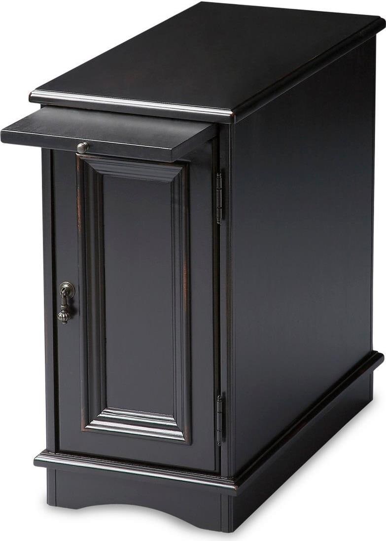 Butler Harling Cabinet Wood Regency Style Black Licorice Finish: Butler Harling Cabinet Wood Regency Style Black Licorice Finish Introducing the Harling Cabinet, a stunning piece crafted in a striking Black Licorice finish, designed to enhance any space with its vi
