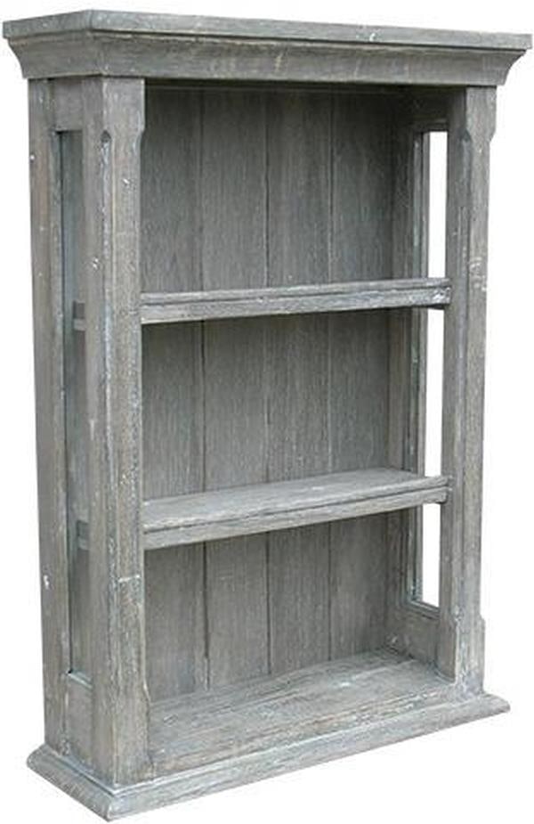 Trade Winds Riverwash Cottage Open Wall Bookcase 28H 20W 6.50D: Trade Winds Riverwash Cottage Open Wall Bookcase 28H 20W 6.50D Introducing the Elegant Riverwash Cottage Open Wall Bookcase, a charming addition to your home decor. This bookcase features a rustic Riv
