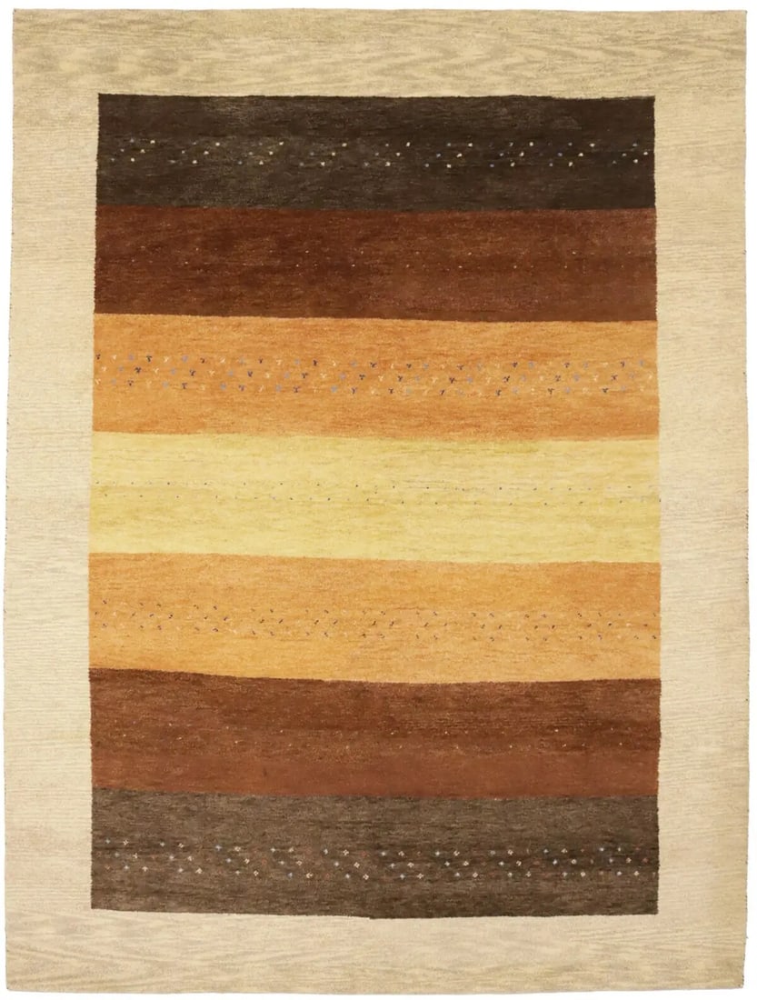 8'4" x 11'2" Indo-Gabbeh Hand-Knotted Wool Tribal Area Rug (1 of 18)