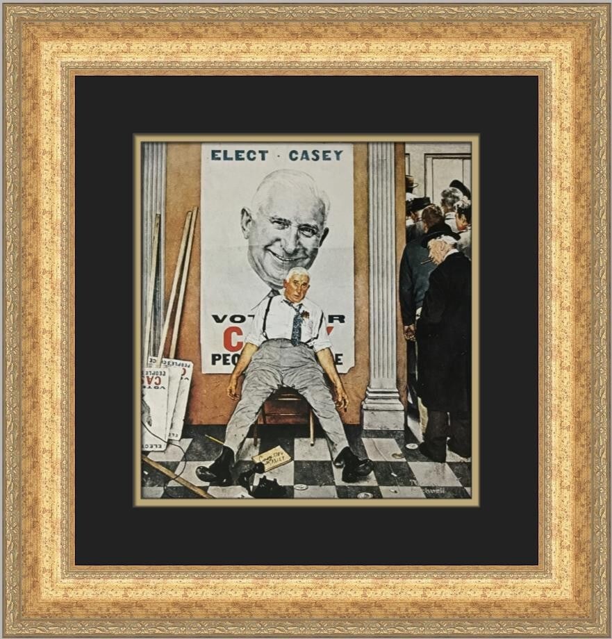 Norman Rockwell Before and After Custom Framed Print 20 x 19 (1 of 2)