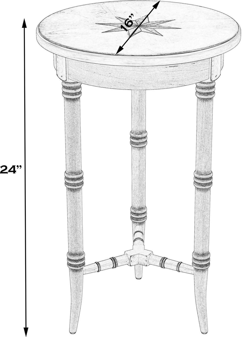 Butler Isla Side Table Olive Ash Brown Traditional Design (1 of 1)