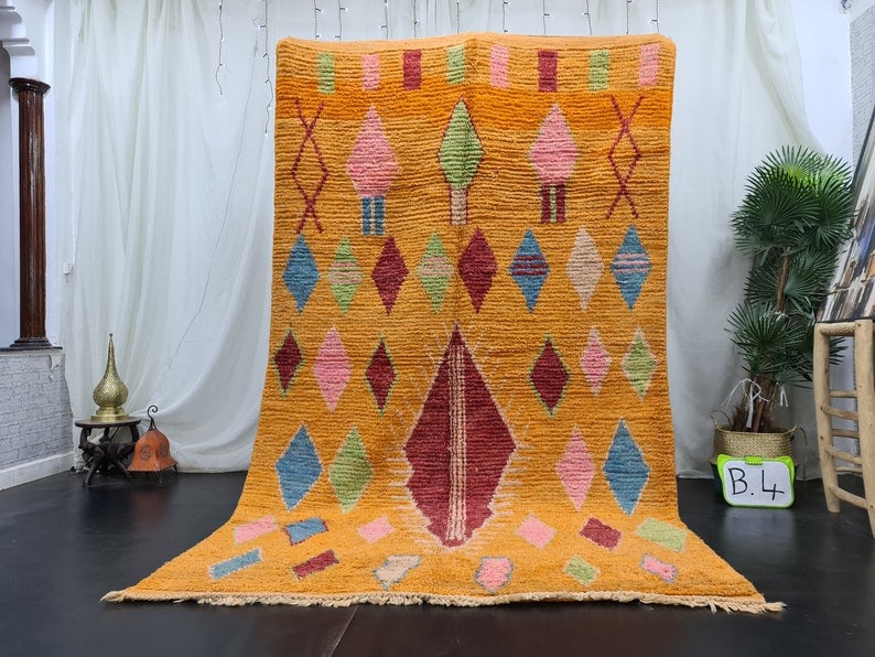 Authentic Handwoven Moroccan Berber Wool Rug 10 x 5 Feet (1 of 9)