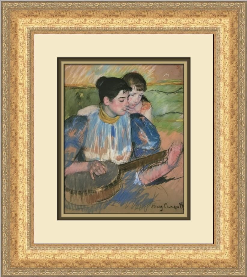 Mary Cassatt The Banjo Lesson Custom Framed Art Print 1994 (1 of 2)
