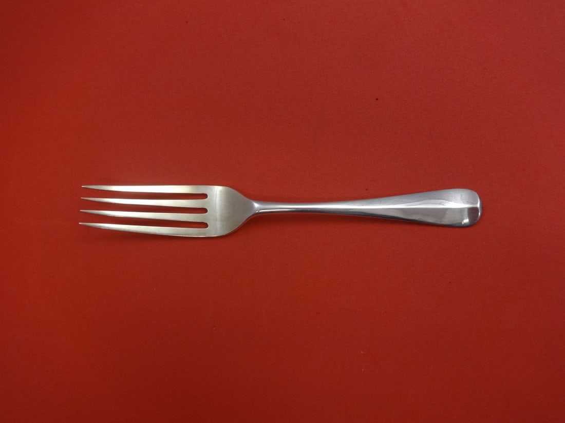 Spaulding & Co Rattail Sterling Silver Fork 4-Tine 6 7/8 Inches: Spaulding & Co Rattail Sterling Silver Fork 4-Tine 6 7/8 Inches This exquisite 4-tine regular fork is crafted from English sterling silver, featuring the elegant Rattail pattern by Spaulding & Co.