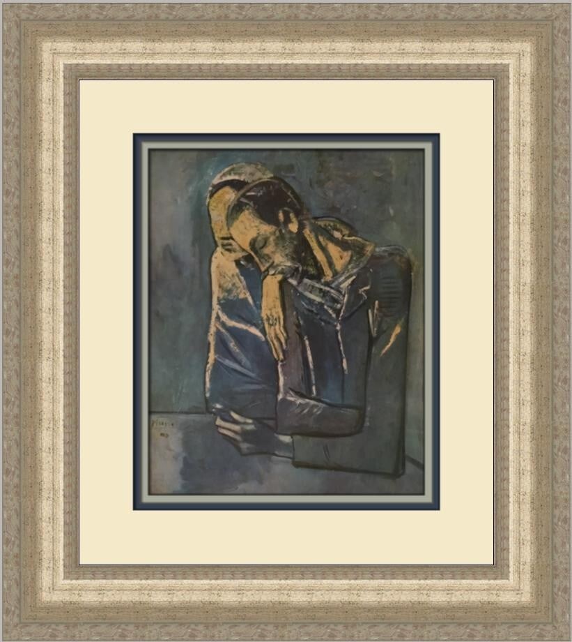 Pablo Picasso The Couple Custom Framed Print 1972 Expressionism: Pablo Picasso The Couple Custom Framed Print 1972 Expressionism This stunning custom framed print titled "The Couple" by Pablo Picasso captures the essence of Expressionism and Impressionism. Created