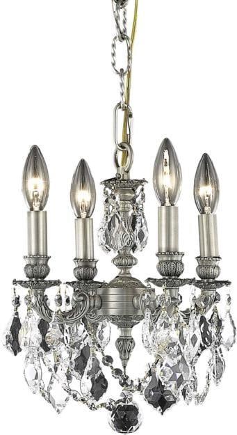 Elegant Lighting Lille Collection 4-Light Chandelier Clear Crystal (1 of 1)