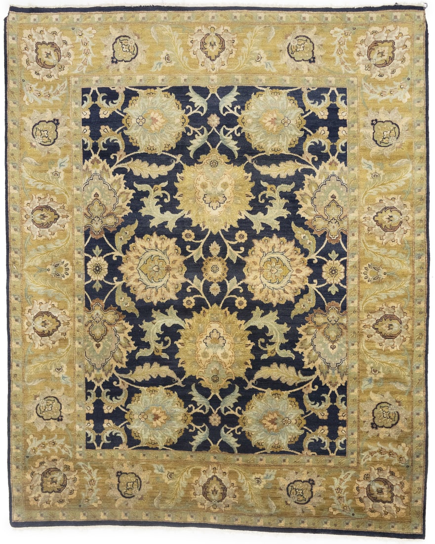 Handmade Agra Jaipur 8x10 Floral Wool Rug Modern Design (1 of 15)
