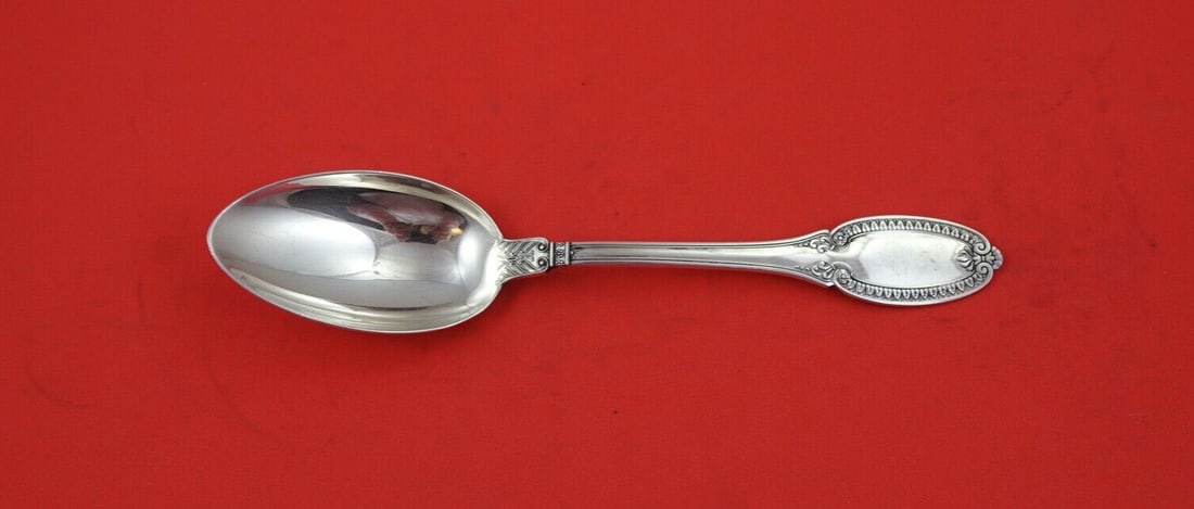 Buccellati Empire Sterling Silver 7 Inch Spoon Dessert Soup: Buccellati Empire Sterling Silver 7 Inch Spoon Dessert Soup This exquisite 7" spoon from the Empire pattern by Buccellati is crafted from high-quality sterling silver, showcasing a classic French