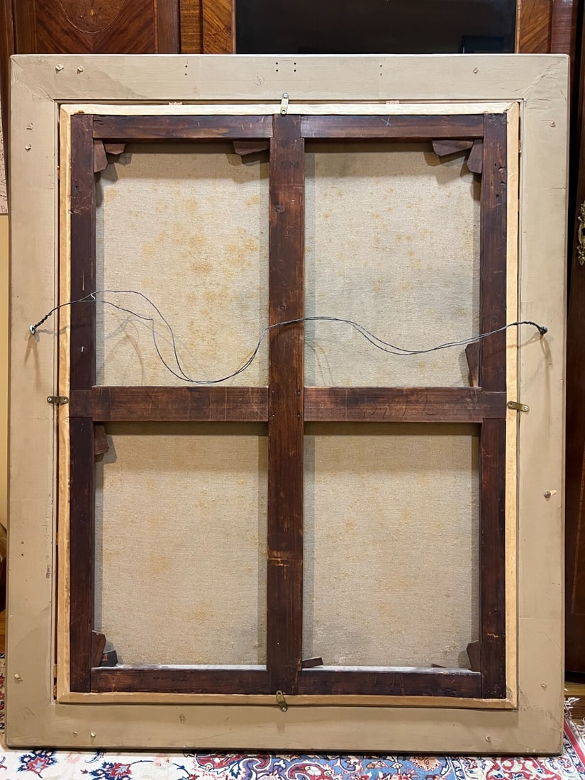 19th Century Oil Painting 'La Lecon De Flute' by Bouguereau - 13