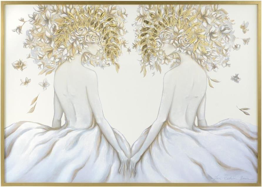 John-Richard Zana Brown Mirror of My Soul Gold Framed Art: John-Richard Zana Brown Mirror of My Soul Gold Framed Art This stunning artwork features Zana Brown's "Mirror of My Soul" elegantly framed in a luxurious gold wood frame. The piece is a remarkable add