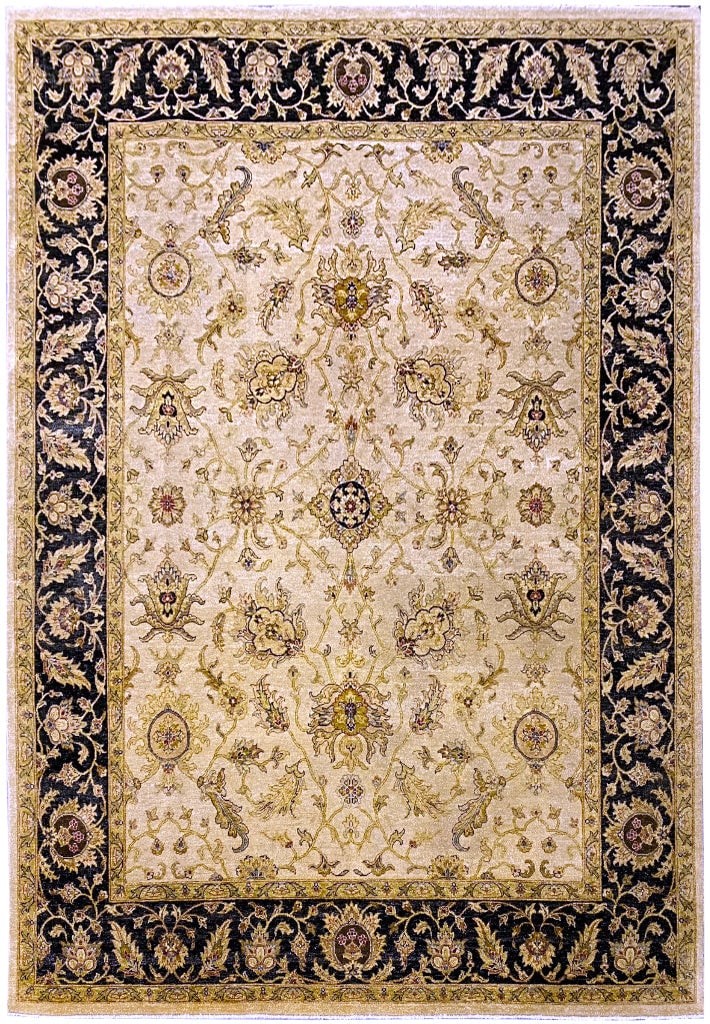 7.8 x 10 New Agra Area Rug Handmade Natural Wool Elegant Design (1 of 11)