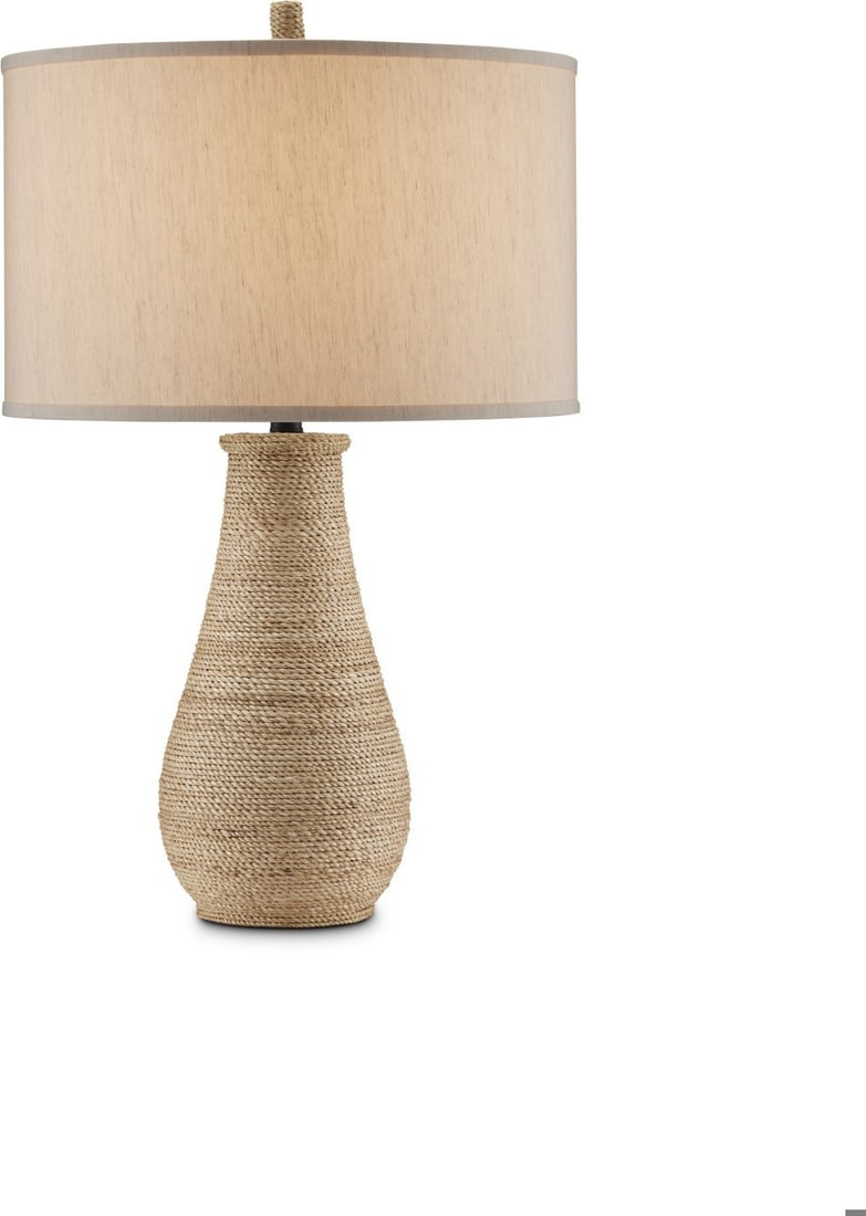 Currey Joppa Eco-Friendly Table Lamp 28.5H with Natural Shade (1 of 6)
