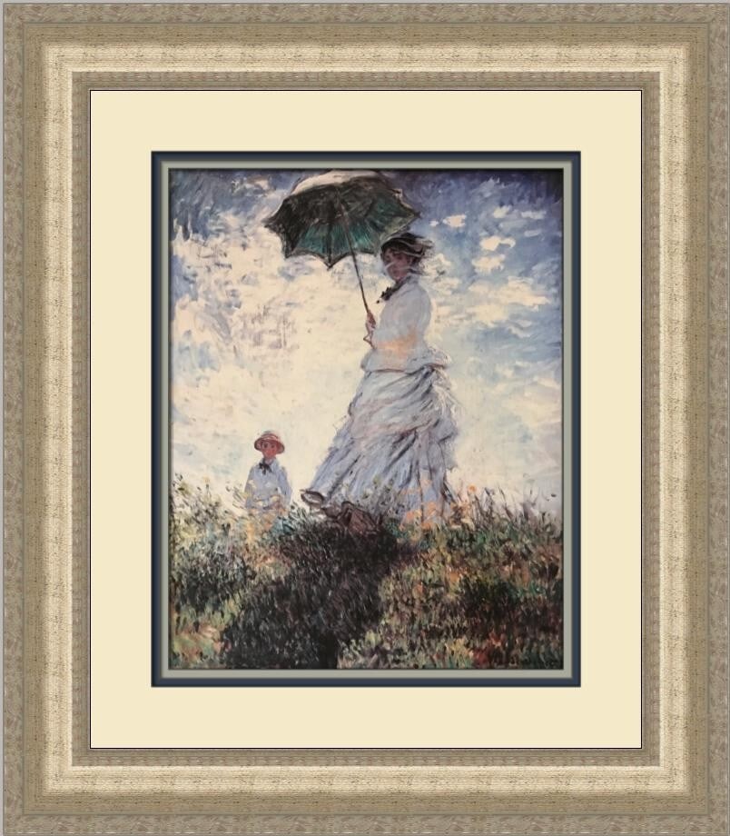 Claude Monet Portrait of Madame Monet Custom Framed Print 1977 (1 of 2)