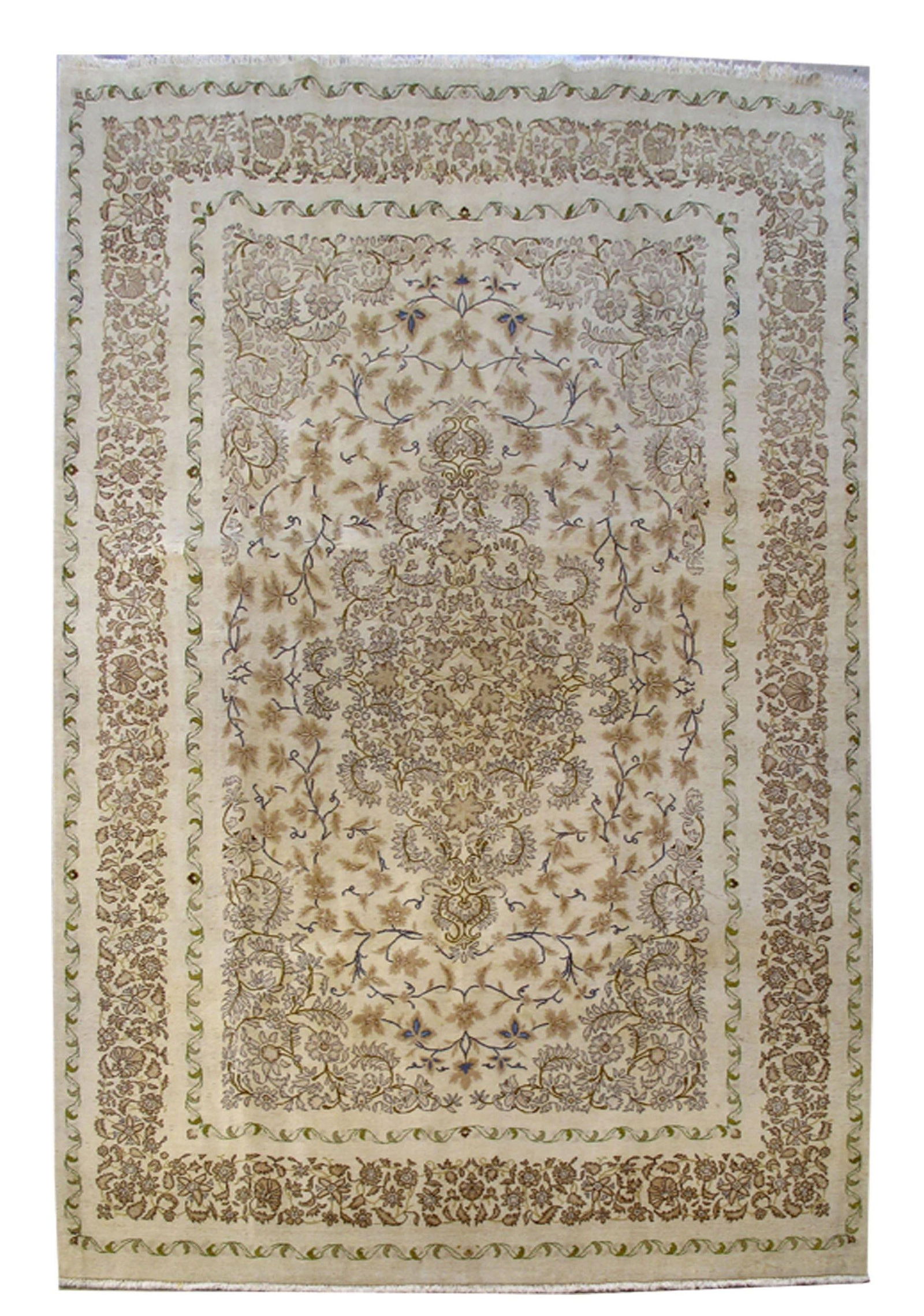 Handcrafted Persian Kashan Rug 6'11 x 10'5 Traditional Design (1 of 6)