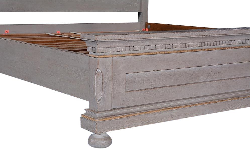 Elegant Edwardian King Bed with Gold Accents (1 of 5)