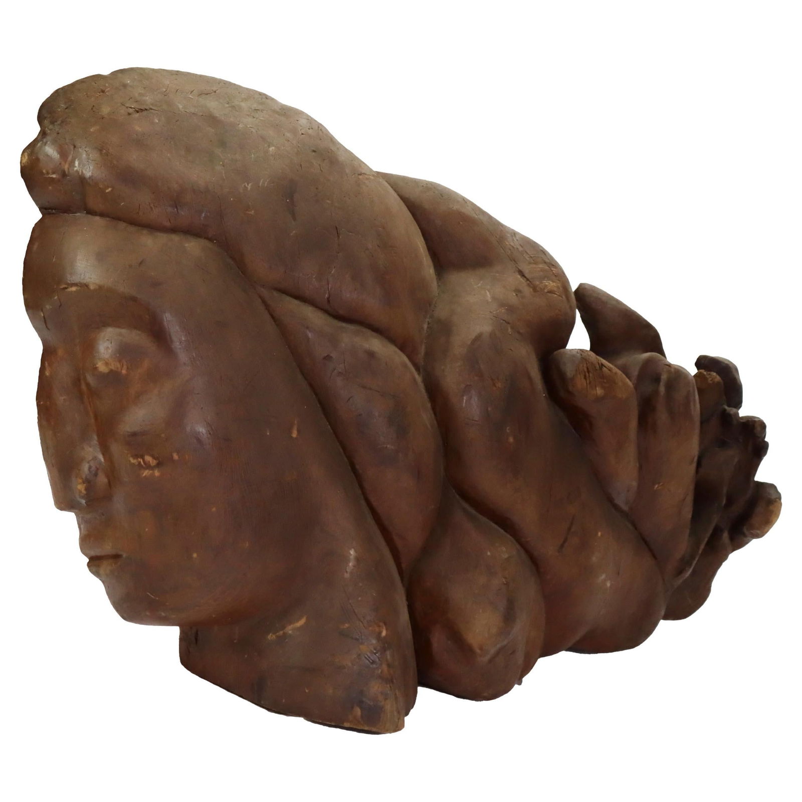 18th Century Carved Pine Maidenhead Ship Mast from Strathmont Estate: 18th Century Carved Pine Maidenhead Ship Mast from Strathmont Estate This antique carved pine maidenhead ship mast, originating from the Strathmont Museum/Estate, dates back to the 18th century. Measu