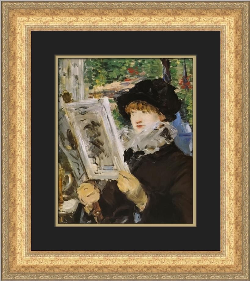 Edouard Manet Le Journal Illustre Custom Framed Print 21 x 19 (1 of 2)