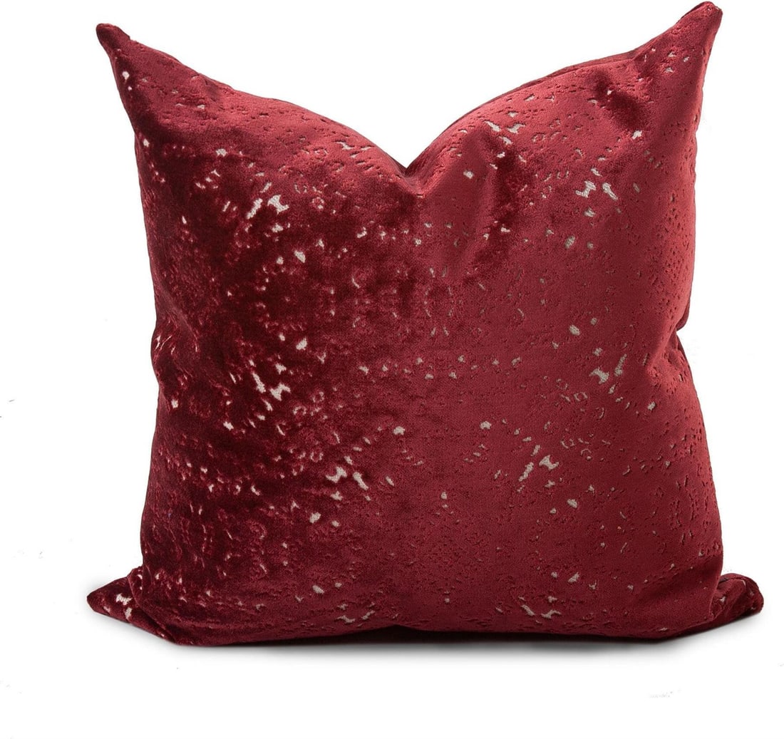 Howard Elliott Ruby Pisani 20x20 Square Pillow Red Down Insert: Howard Elliott Ruby Pisani 20x20 Square Pillow Red Down Insert Enhance your living space with the Ruby Pisani Square Pillow, featuring a traditional design that seamlessly blends with transitional dec