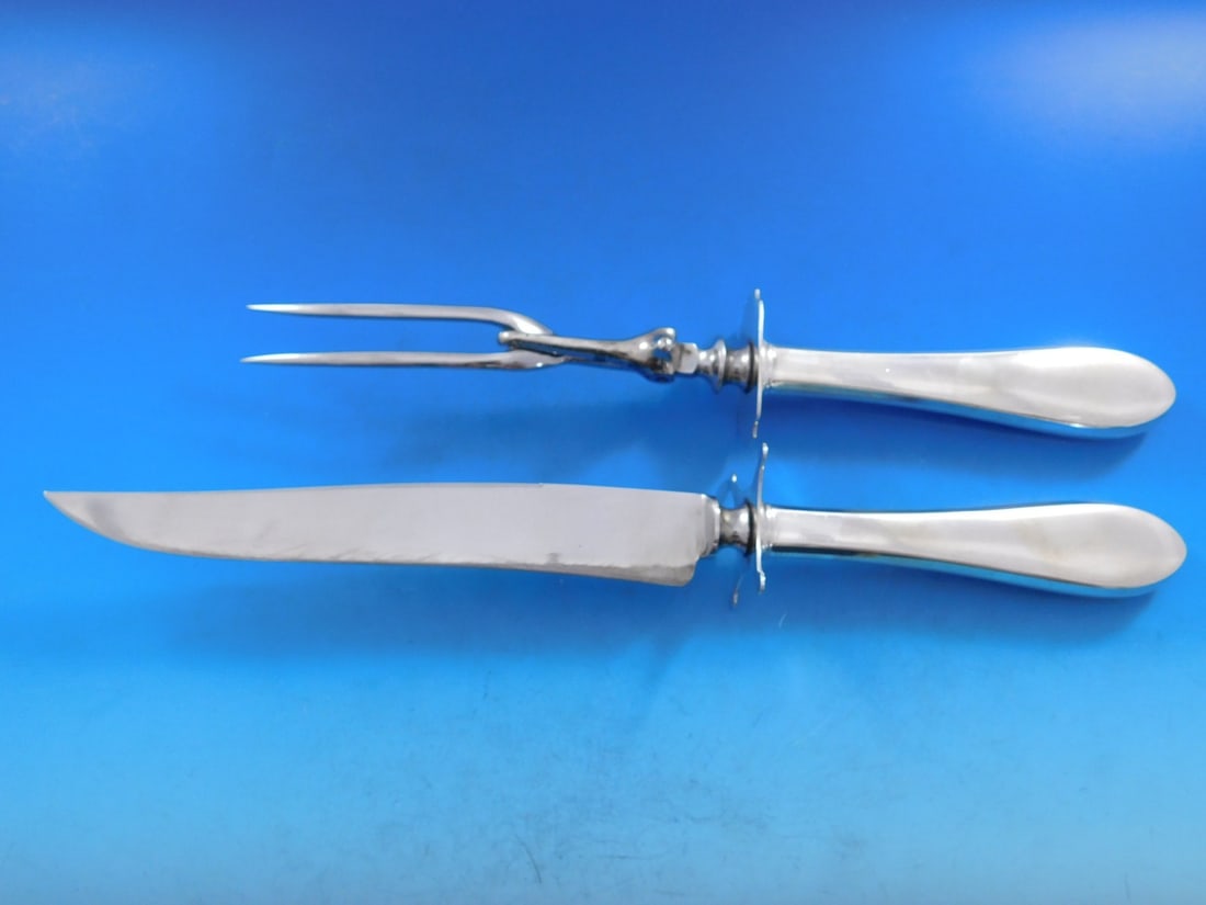 Gorham Plain Sterling Silver Flatware Set 155 Pieces Fitted Box - 10