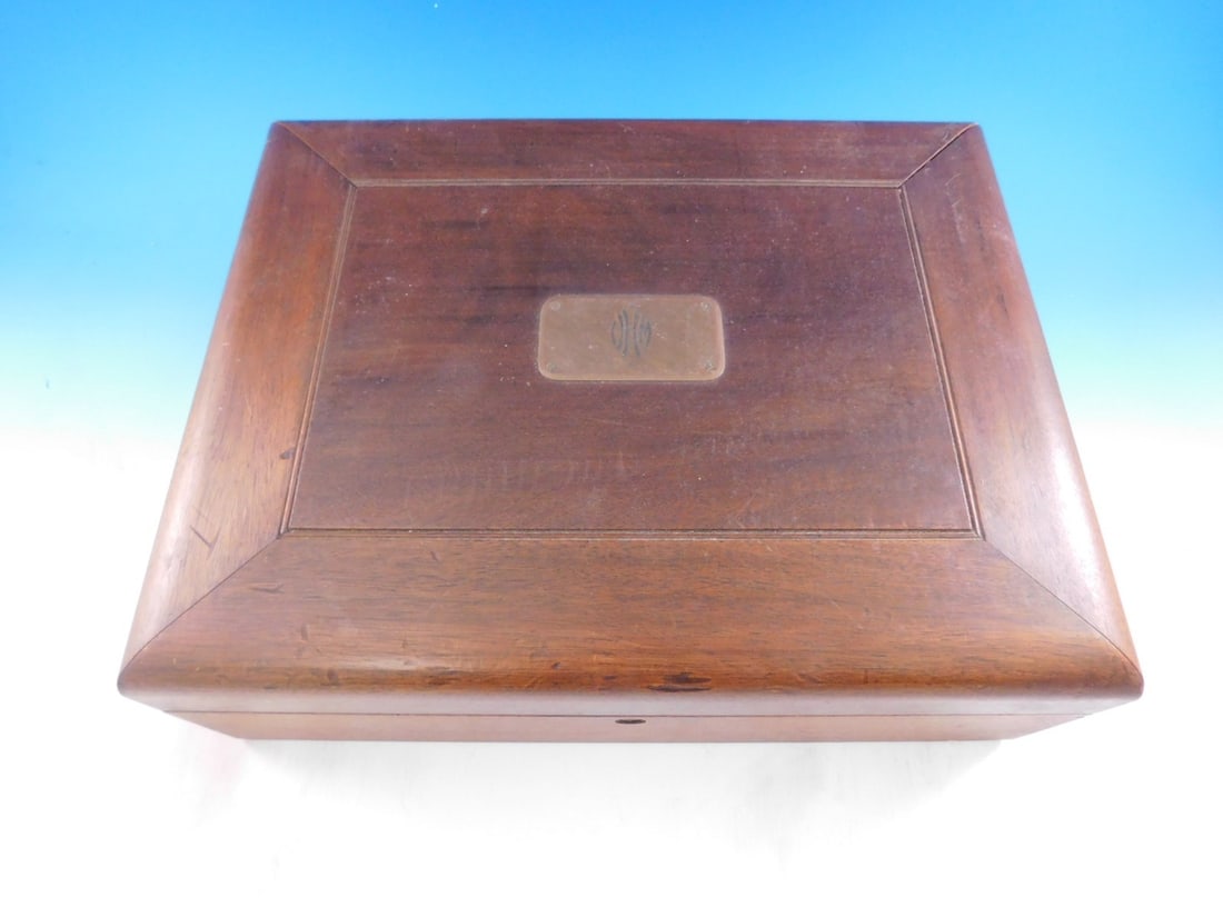 Gorham Plain Sterling Silver Flatware Set 155 Pieces Fitted Box - 11