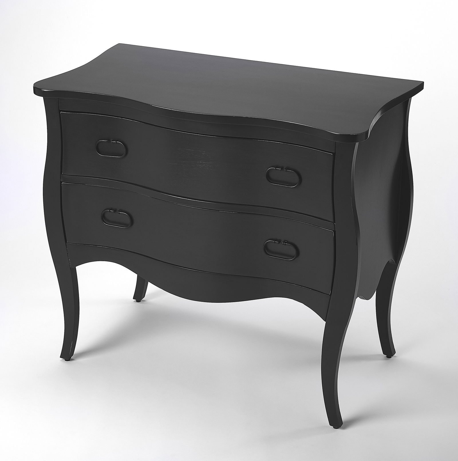 Butler Transitional Black Distressed Two Drawer Chest: Butler Transitional Black Distressed Two Drawer Chest This stunning Black Distressed Two Drawer Chest combines functionality with transitional style, making it a perfect addition to your home decor.