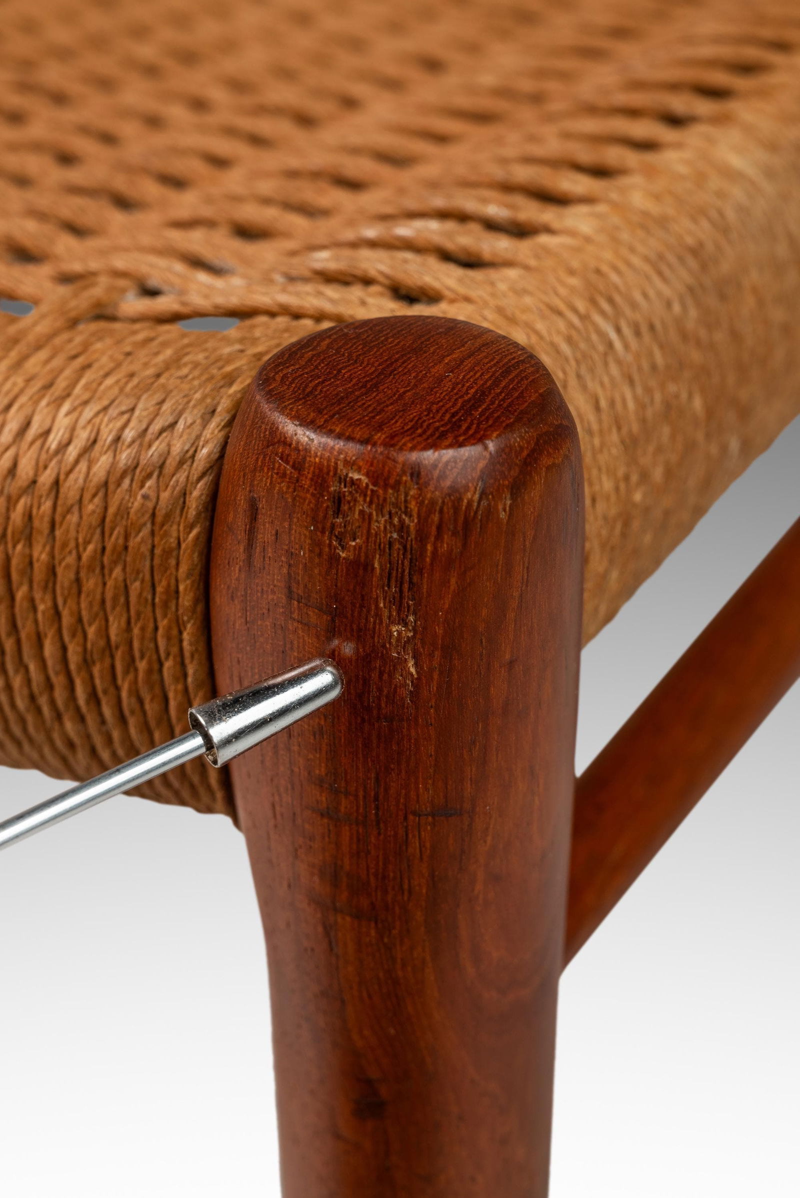 Limited Set of 4 Niels Moller Model 75 Dining Chairs Teak Paper Cord Denmark 1960s - 8