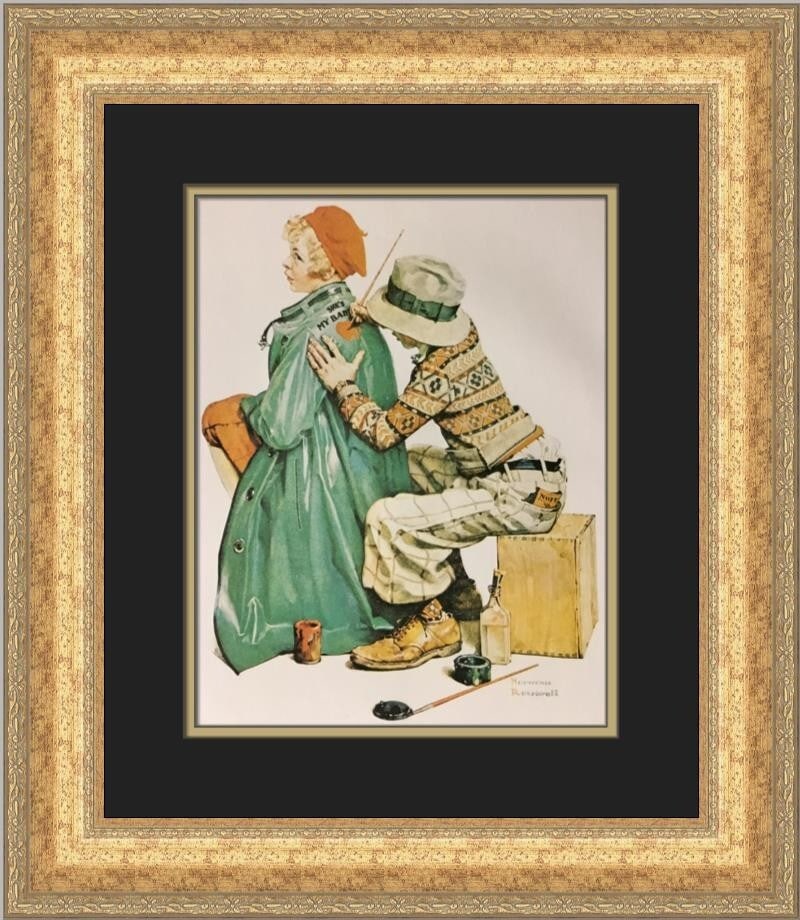 Norman Rockwell The Artist Custom Framed Print 1979 Photorealism (1 of 2)