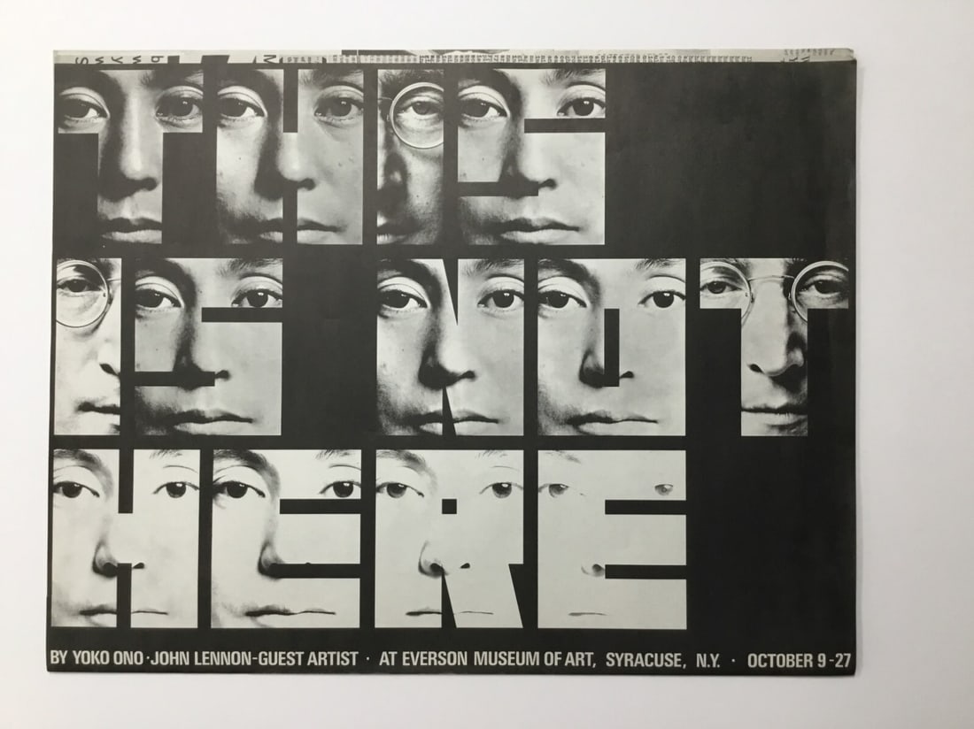 Original 1971 Beatles John Lennon Yoko Ono Museum Poster This Is Not Here (1 of 12)