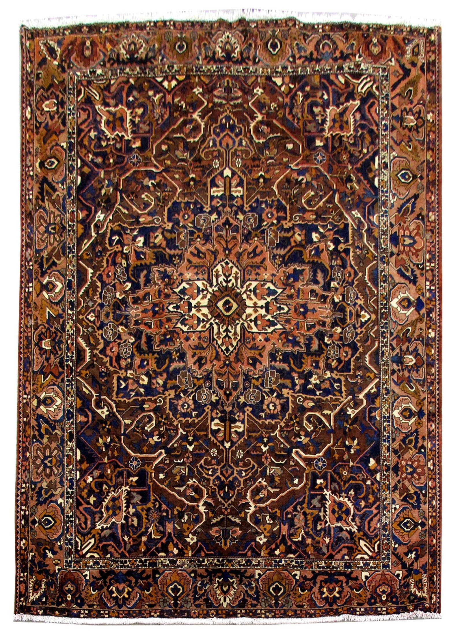 9'10 x 12'5 Handmade Dark Brown Persian Bakhtiari Rug: 9'10 x 12'5 Handmade Dark Brown Persian Bakhtiari Rug Free continental US Shipping Discover the exquisite beauty of this Traditional Tribal Persian Bakhtiari Handmade Rug, a true masterpiece crafted b