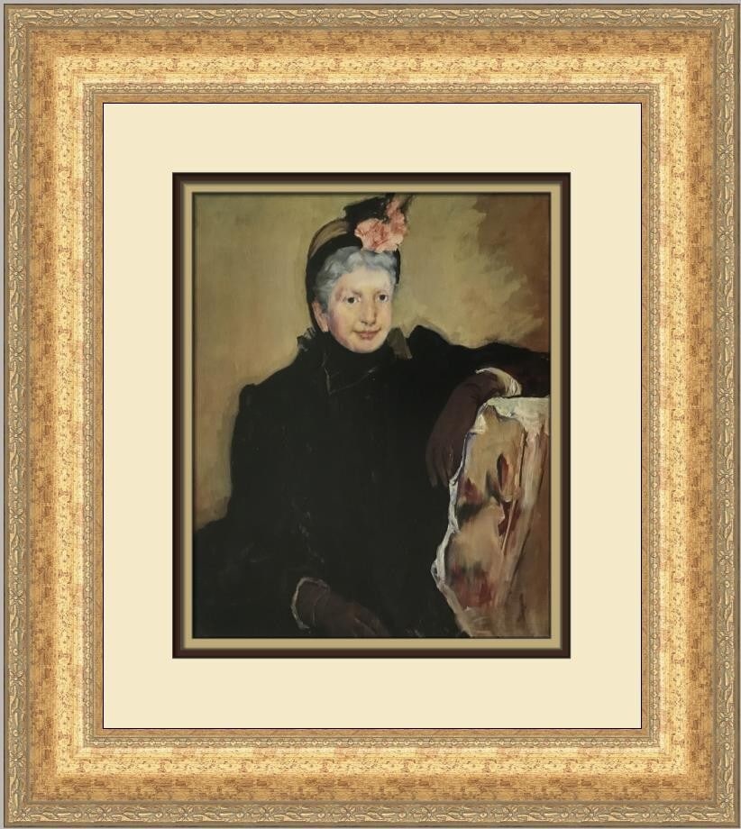 Mary Cassatt Portrait of an Elderly Lady Custom Framed Art Print 1994 (1 of 2)